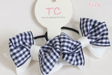 Pretty Gingham Hair Ties (blue/ red/ pink)(T119,T160,T98)