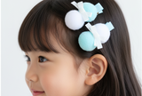 可愛波波幼兒髮夾(粉藍/紫色/淺褐色）(BC370/BC115)