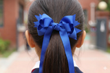 Diocesan Girls’ Junior School Royal Blue Bow Hair Ties (BS1849）