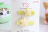 Yellow Stars School Hair Clips Set, Marymount Primary School / Good Hope School (one pair)(BS2142)