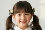 Stylish Hair Ties with Black and Gold Star (T229)