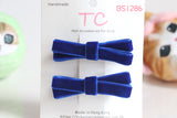 Velvet School Hair Clips in Royal Blue for DGJS (BS1286)