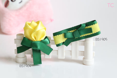 Hair Clips of Good Hope School / Yellow and Dark Green (BS1904-BS1905)