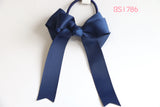 Big School Hair Bow Hair Ties in Navy (BS1786)