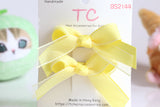 Elegant Yellow Bow School Hair Clips Set, Marymount Primary School / Good Hope School（one pair） (BS2144)