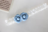 Pretty Denim Flower Baby Headband (BB115)