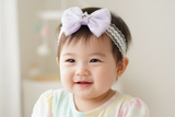 Light Purple Bow with Glitter Star Baby Headband (BB151)