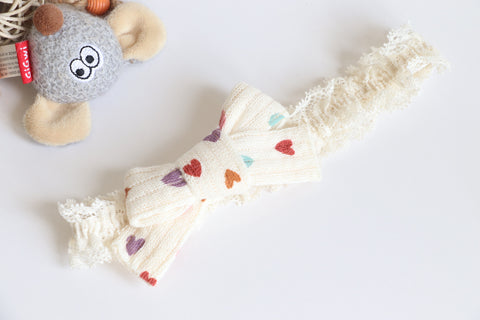 Beautiful Knitted Hair Bow Baby Headband (BB179)