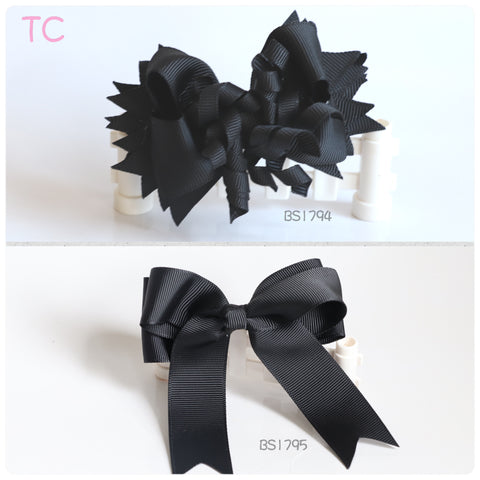 School Hair Accessories, Black (BS1794-BS1795)