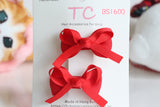 Lovely and Classic School Hair Clips in Red (BS1600)