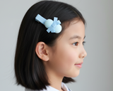 Pom Pom School Hair Clips in Light Blue (BS1753)