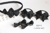 Discount Package of School Hair Accessories Black (BSP15)