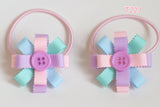 Hair Ties with Button, available in many colors (T227, T206, T213, T137, T168)