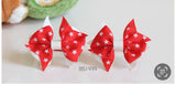 School Hair Ties in Red and White (BS1938-BS1939)