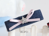 高貴牛仔布髮夾（BC451-BC452)