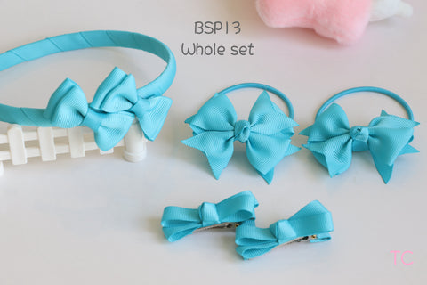 Discount Package of School Hair Accessories, Sky Blue/ Maryknoll Convent School (BSP13)