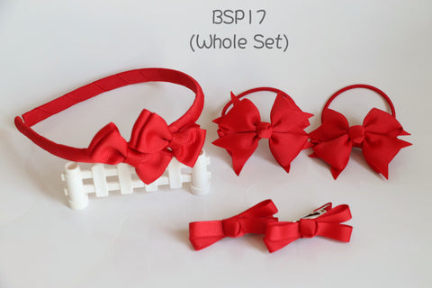 紅色學校頭飾套裝（BSP17)