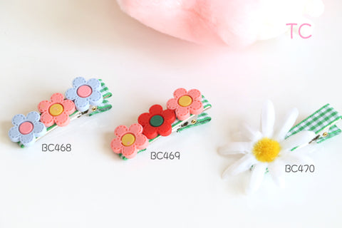 可愛花花髮夾 (BC468-BC470)
