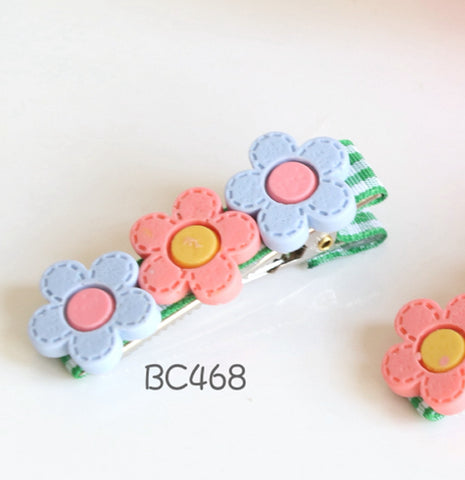 可愛花花髮夾 (BC468-BC470)