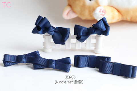 Hair Clips, Navy (BSP06)