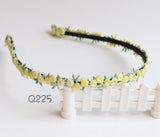 典雅花花頭箍(紫色/黃色/紅色)（Q224/Q225/Q226）