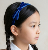 Velvet School Hair Clip or Headband in Royal Blue/ DGJS (BS1844)