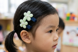 可愛學之園幼稚園花花髮夾 (BS1014)