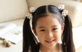 Hair Ties with Brown and Puppy Bow (T170)