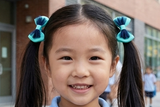 可愛學之園幼稚園網紗橡筋髮圈 (BS2180)