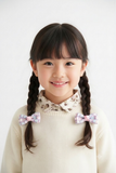Japanese Style Flower Hair Ties (Purple/ Blue) (T199, T48)