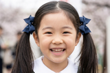 Lovely School Hair Ties in Navy (BS457)