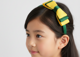 School Headbands, Good Hope / Dark Yellow and Forest Green (BSQ267-BSQ270)