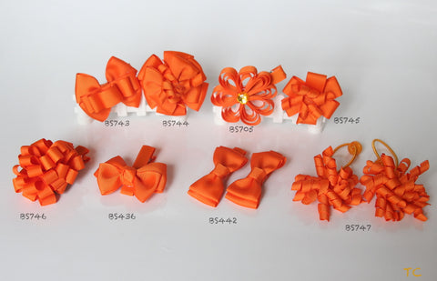 School Hair Accessories, Orange/ Beige/ HKUGAP/ St Mary (BS743-BS747)