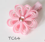 Pink Bows Hair Clips (TC64-TC66)