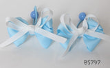 School Hair Accessories, Navy/ Royal Blue/ Light Blue/ DGJS (BS795-BS798)