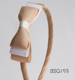 School Hair Accessories, Orange/ Beige/ HKUGAP/ St Mary (BSQ153-BSQ154)