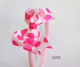 Pink Polka Dot Headband (Q202)