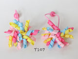 Colorful Bow Korker Hair Ties (T107)