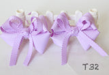 Purple Bow Hair Ties (T32)